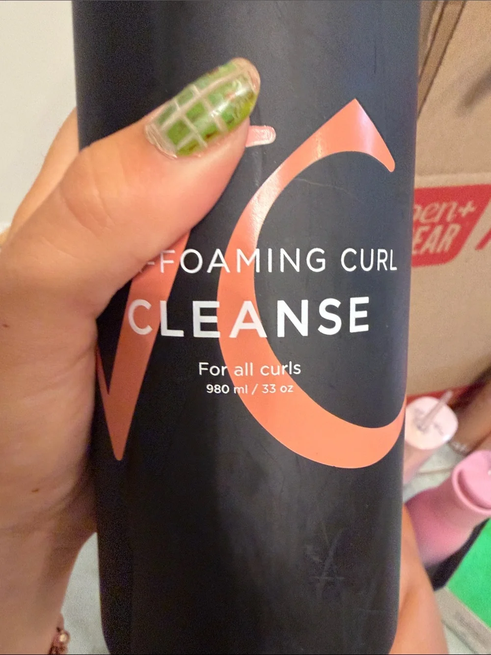 Non-Foaming Curl Cleanse Shampoo — Black / Pink